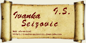 Ivanka Seizović vizit kartica